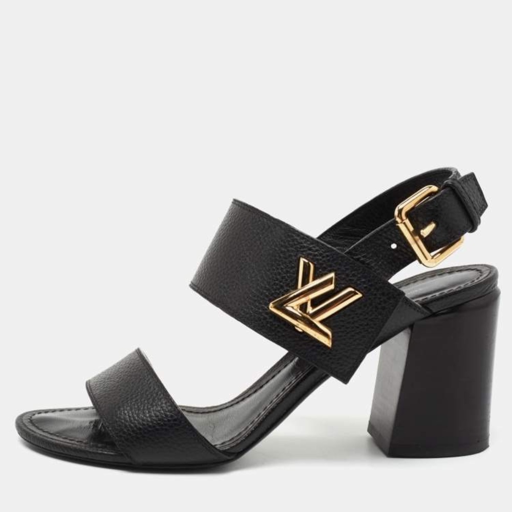 LOUIS VUITTON  Grained Calfskin Horizon Sandals